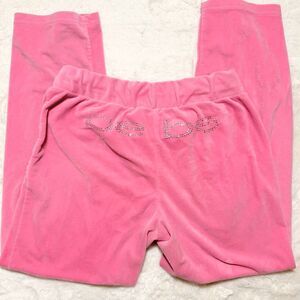 Bebe Rhinestone Pink Sweatpant